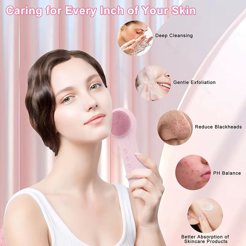 Sonic IPX7 Waterproof Facial Cleansing Brush