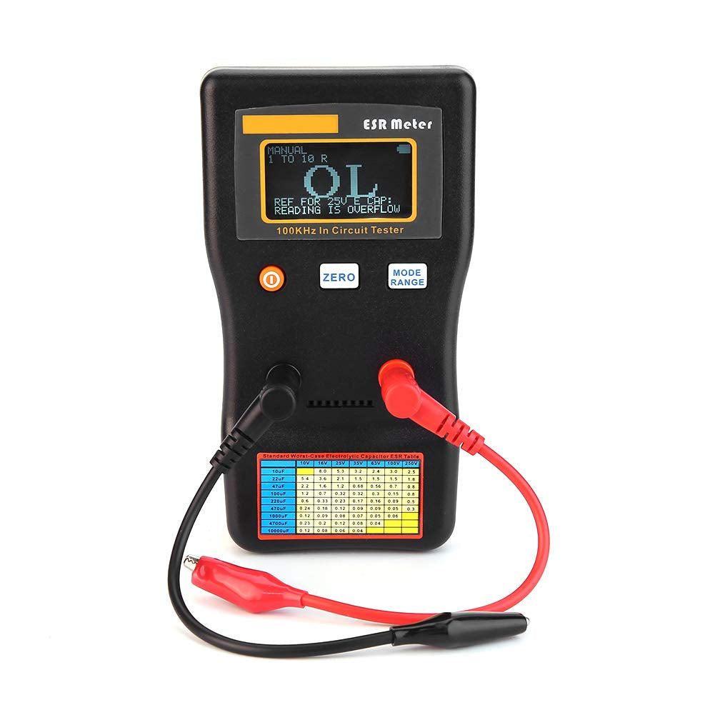 ESR Capacitance Meter, MESR-100 Auto Ranging in Circuit Tester for TV, LCD and Audio Board