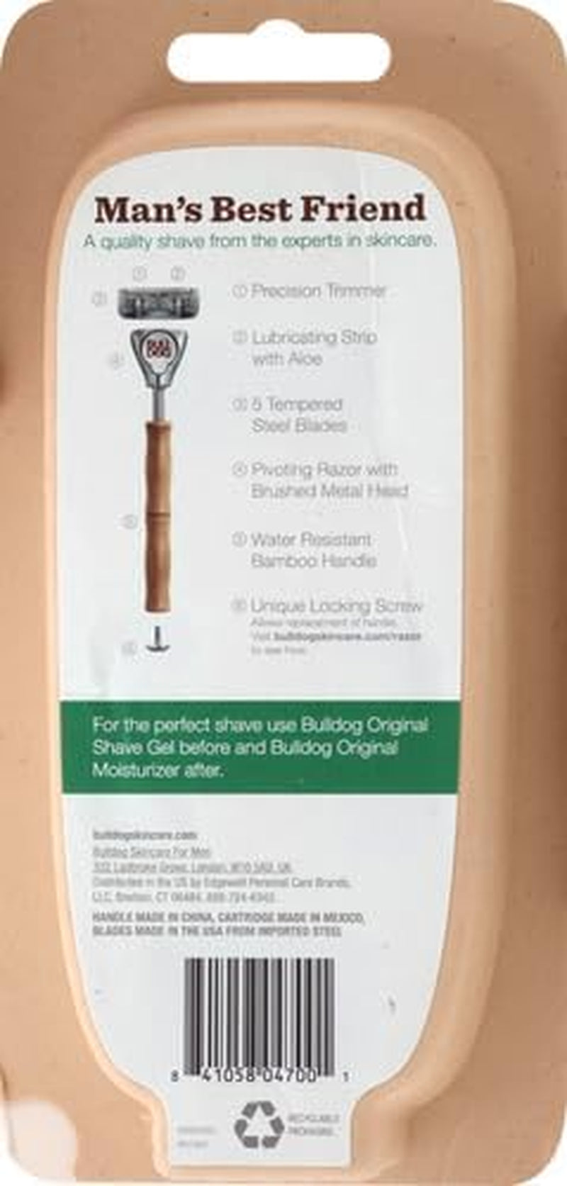 Mens Skincare and Grooming Original Razors for Men with 2 Razor Blade Refills