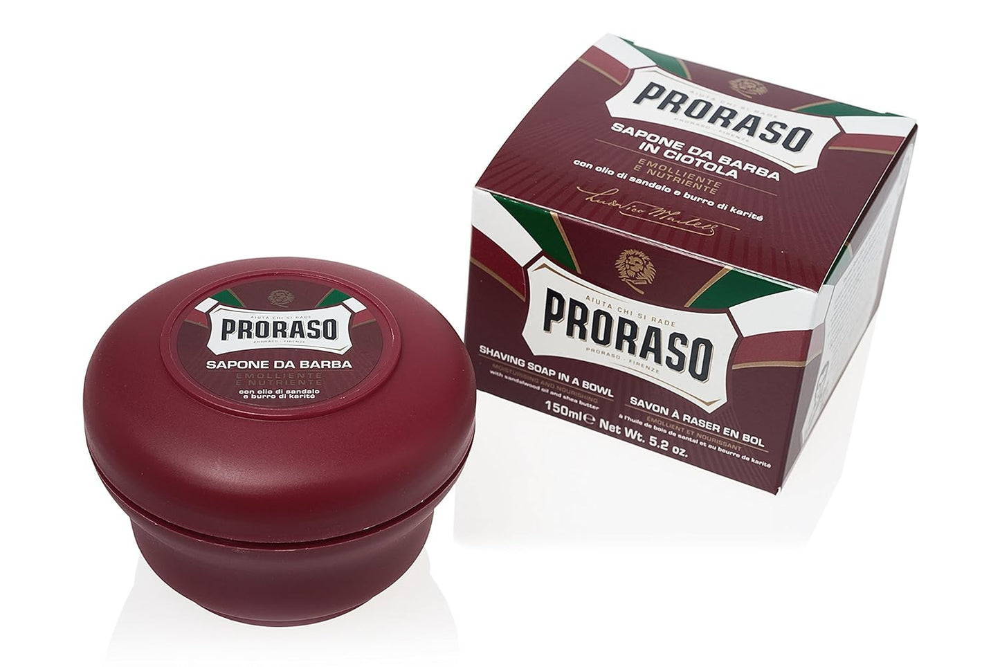 Proraso Shaving Soap in a Bowl, Moisturizing and urishing, 5.2 Oz, 1 Count