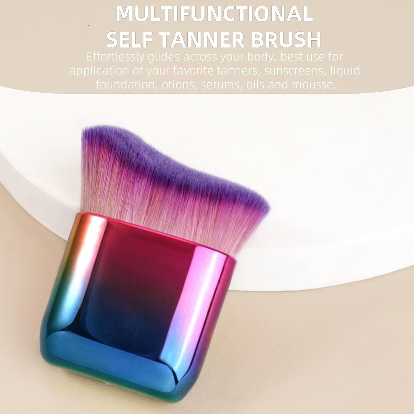Self Tan Brush by Body Brush for Self Tanner Foundation Brush Makeup Brush for Face Body Makeup Brushes for Self Tannning Kabuki Brush for Body and Leg Makeup, Blending Brush for Tanning Mousse