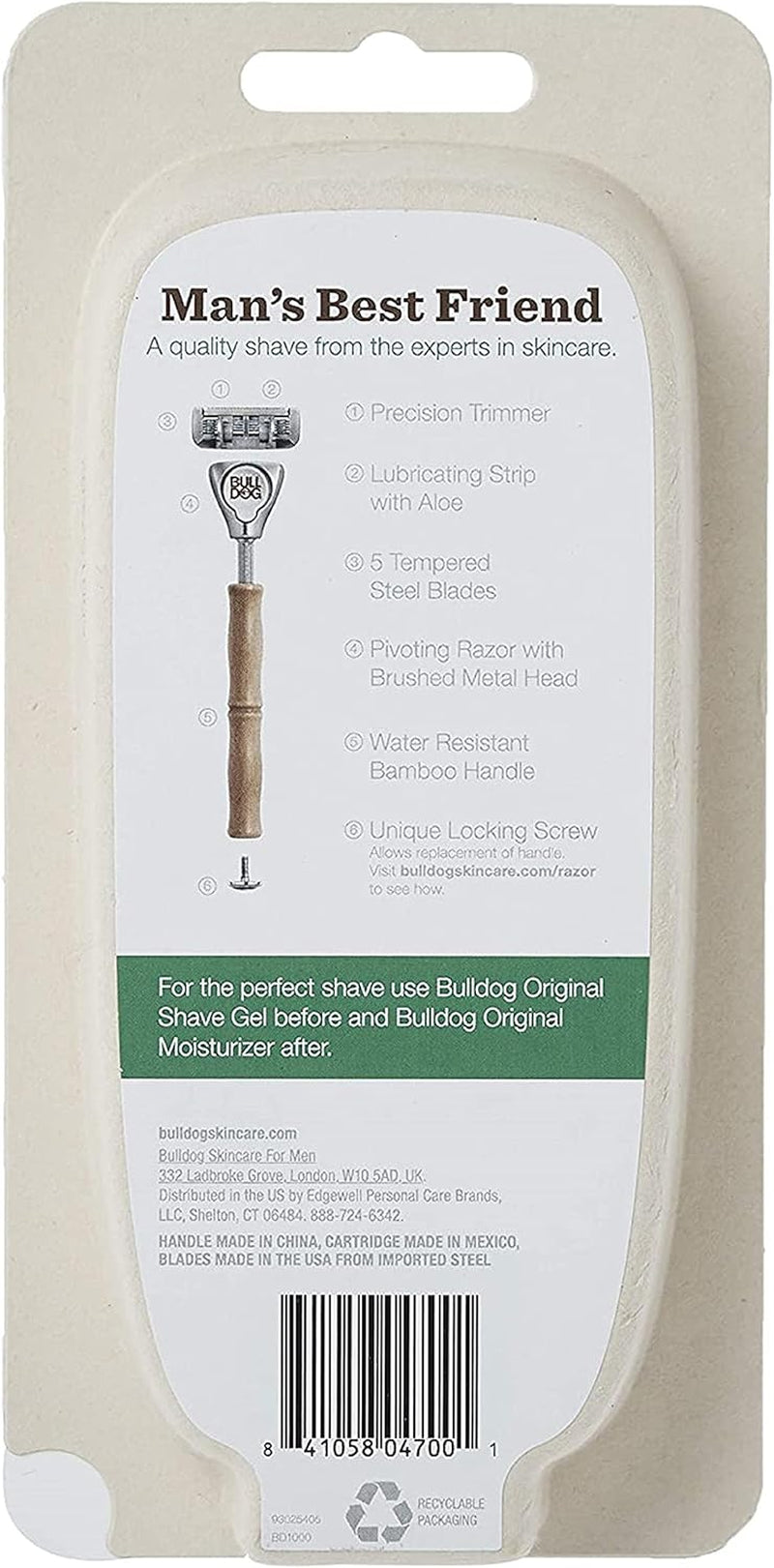Mens Skincare and Grooming Original Razors for Men with 2 Razor Blade Refills