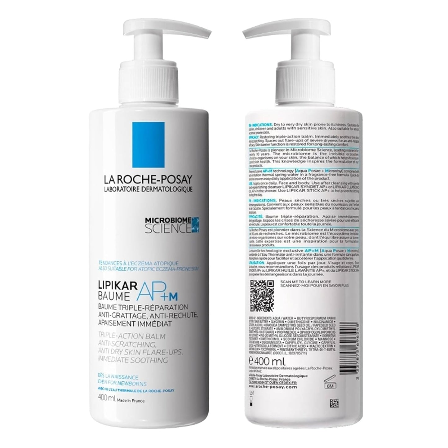 Face Cream & Body Lotion BUNDLE, Toleriane Dermallergo Creme & Lipikar Baume AP+M, Your Sensitive Skin Hydration Duo, Suitable for Sensitive, Dry to Very Dry Skin, Fragrance-Free