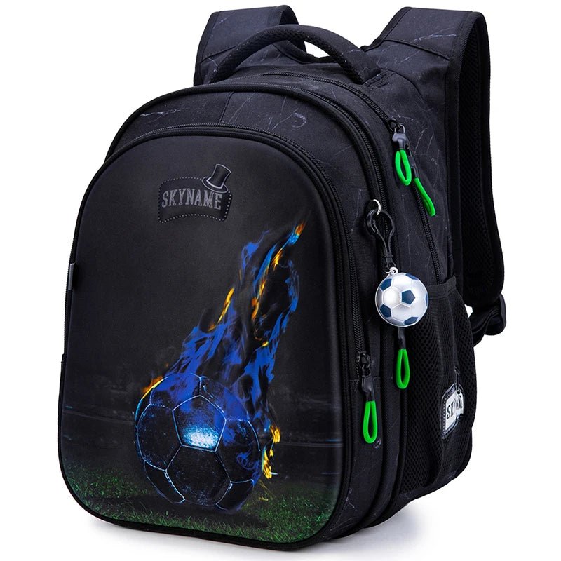 Space Explorer Waterproof School Backpack for Boys – Cartoon Gamer Edition