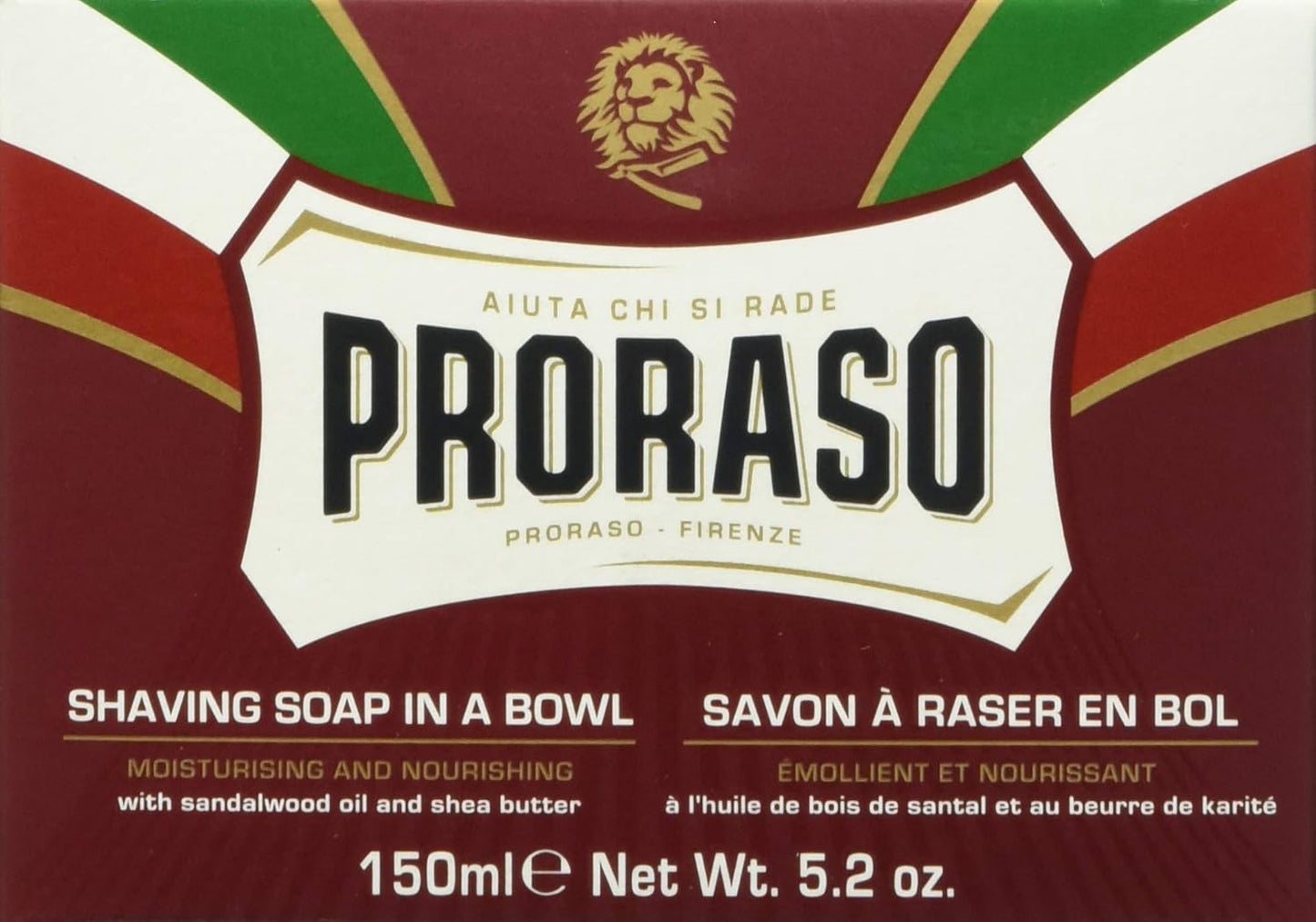 Proraso Shaving Soap in a Bowl, Moisturizing and urishing, 5.2 Oz, 1 Count
