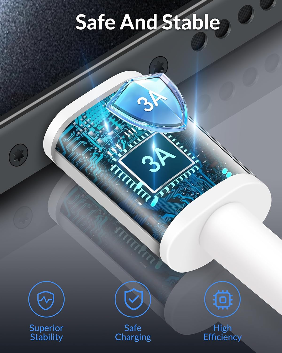 Airpods 4 Charger USB a to USB C Cable for Airpods Pro 2Nd Gen, Airpods Max 2024, Wireless Earbuds USB C Cord, Car Carplay Cable for Iphone 15/16/16 Pro Max/Plus, Ipad Car Charger Cord Charging Cable
