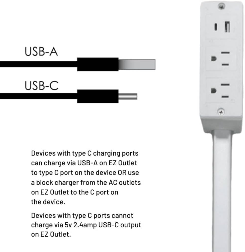 FlexReach Pro Outlet Extender - 4-in-1 Power Hub with Rotating Design