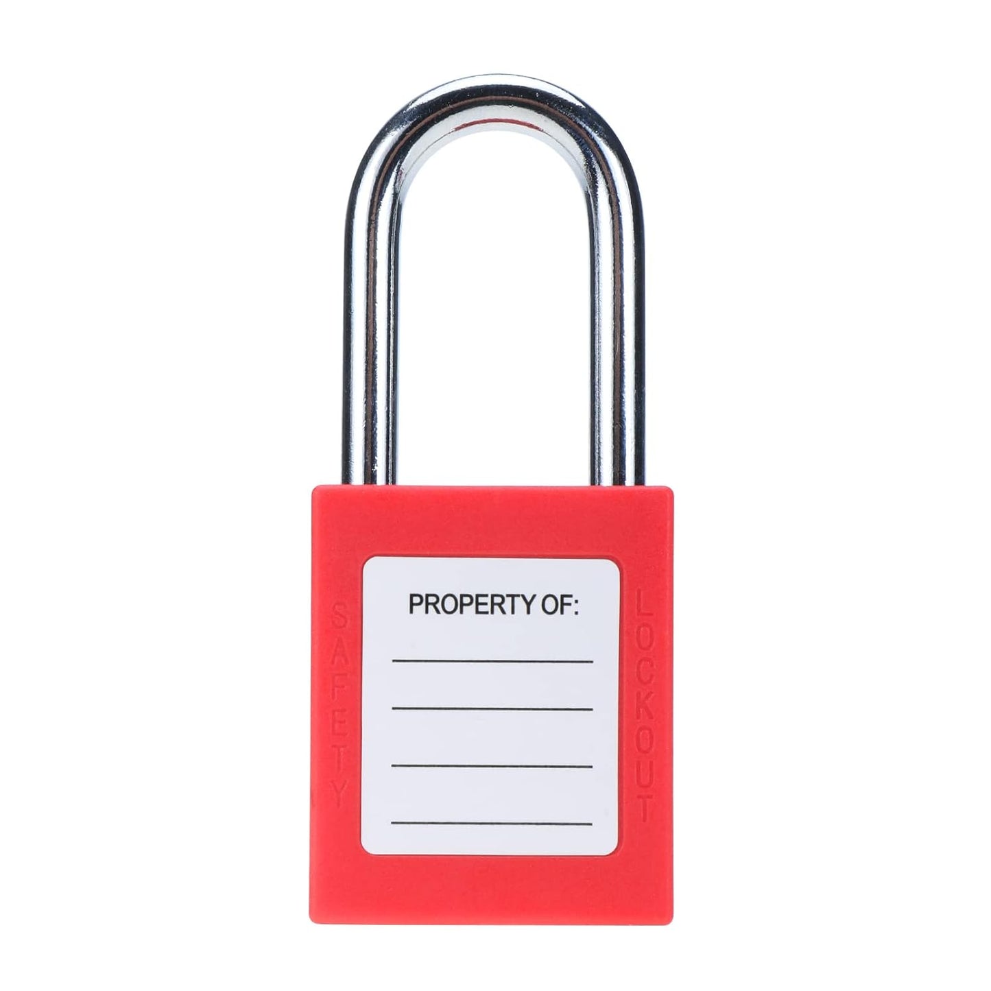 Lockout Tagout Safety Padlocks – Red Plastic Body, Stainless Steel Shackle, Keyed Alike, 2 Keys per Lock, Bulk 30/40 Packs, 2-Day Shipping Included