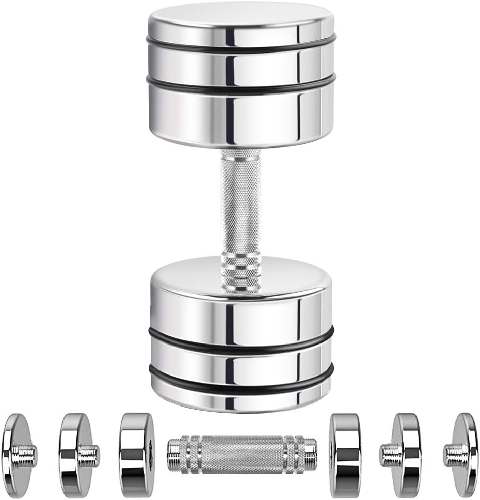 Steel Dumbbells – Ultracompact & Adjustable Chrome Dumbbells