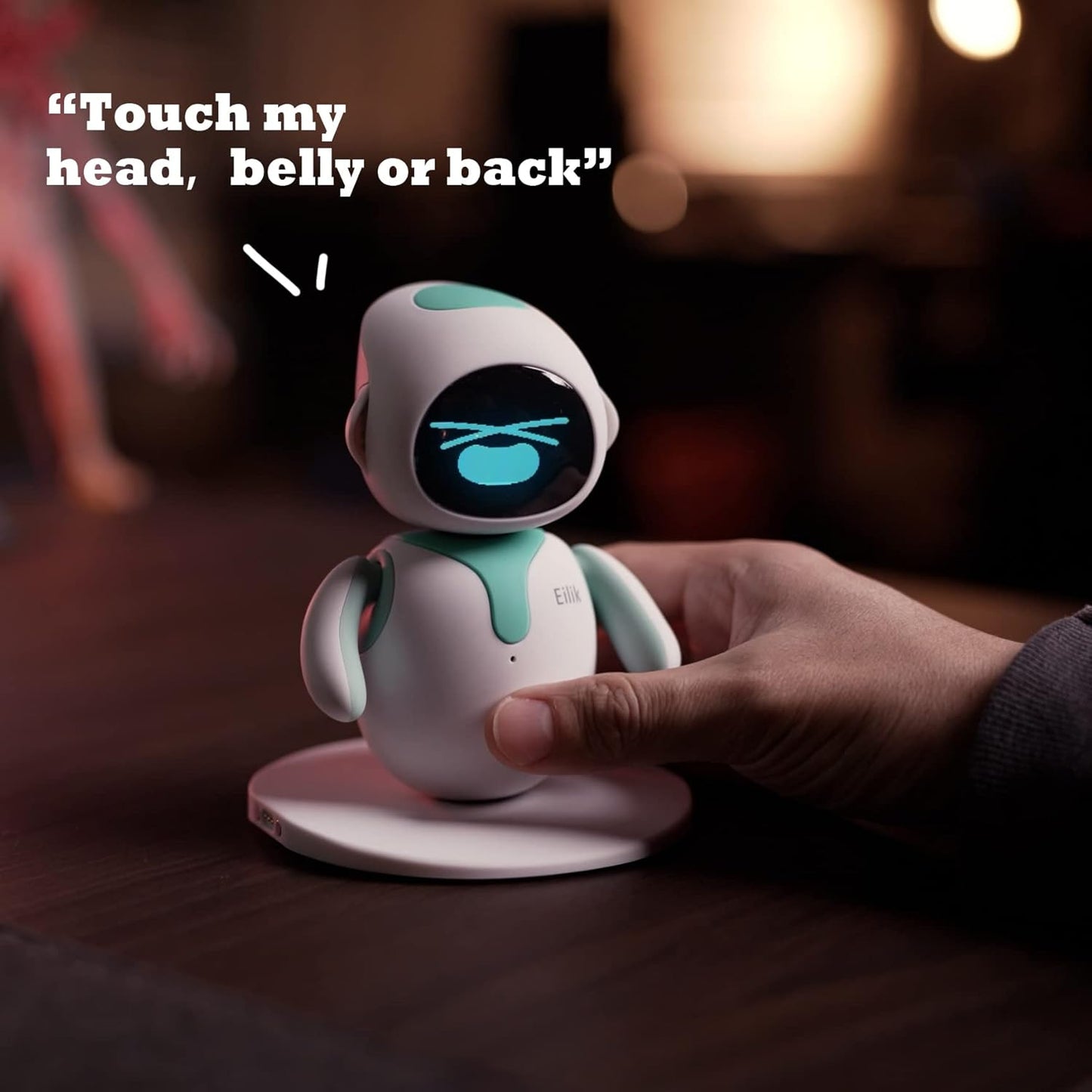 Eilik Interactive AI Robot Companion - Smart Desktop Pet with Emotional Intelligence, Touch Sensors & Voice Recognition for Kids & Adults