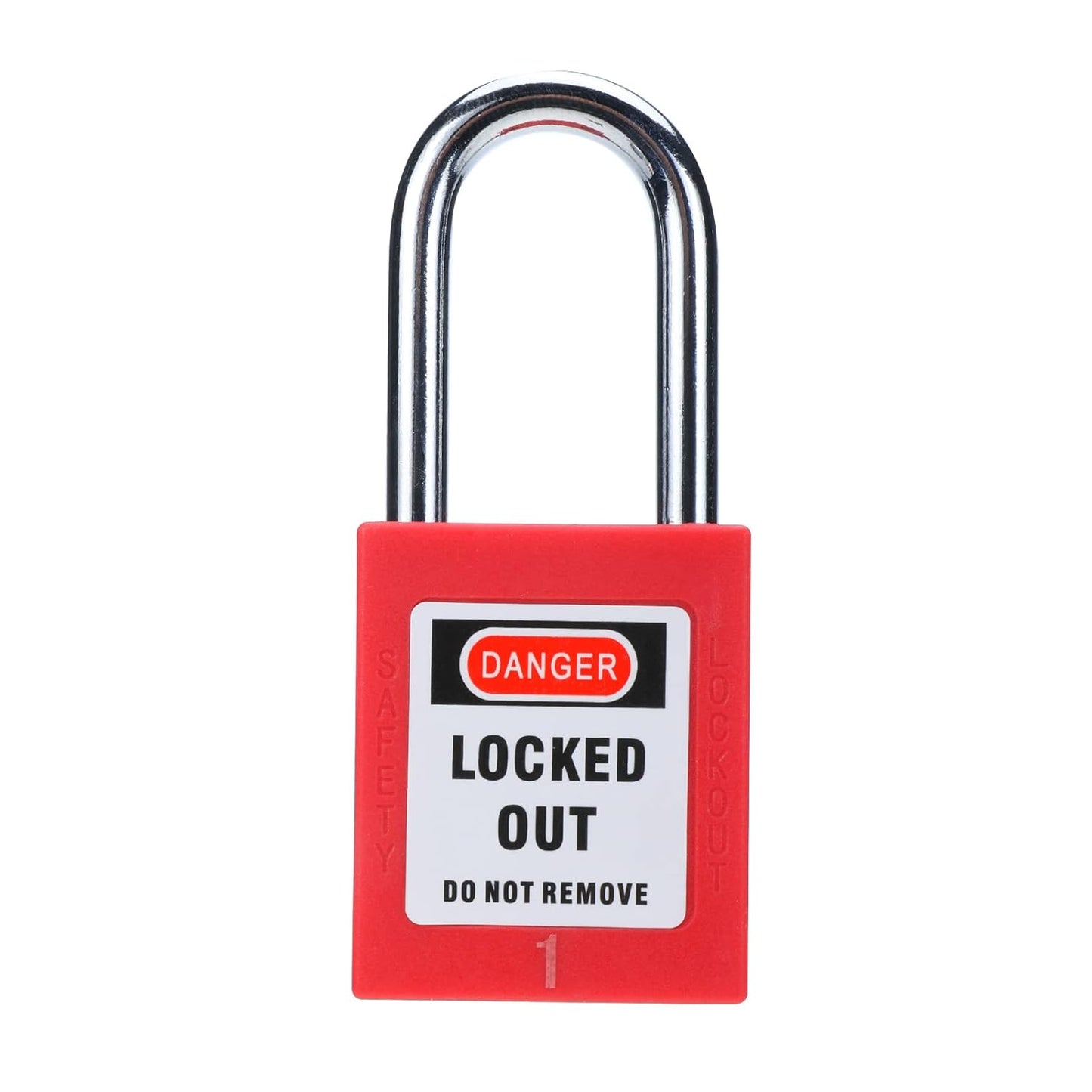 Lockout Tagout Safety Padlocks – Red Plastic Body, Stainless Steel Shackle, Keyed Alike, 2 Keys per Lock, Bulk 30/40 Packs, 2-Day Shipping Included