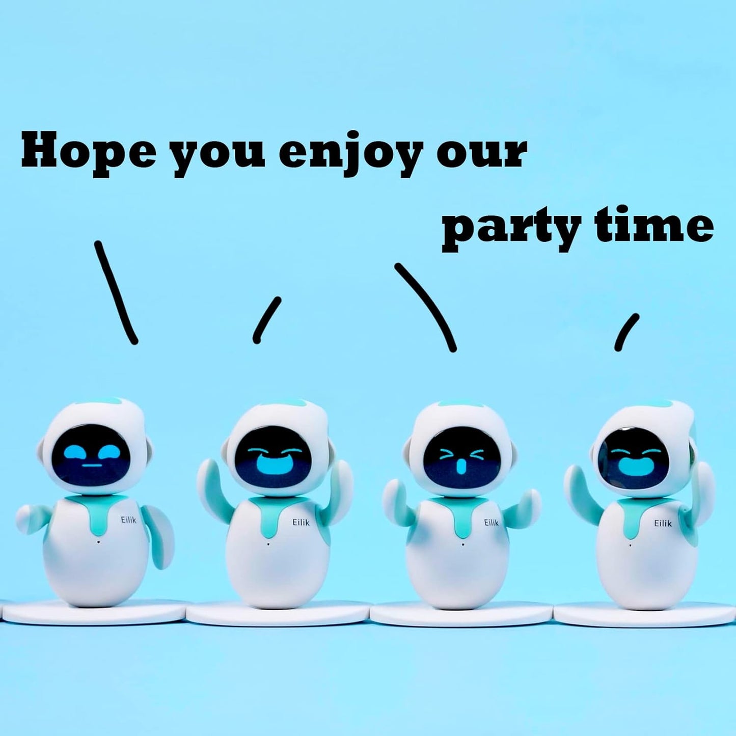 Eilik Interactive AI Robot Companion - Smart Desktop Pet with Emotional Intelligence, Touch Sensors & Voice Recognition for Kids & Adults
