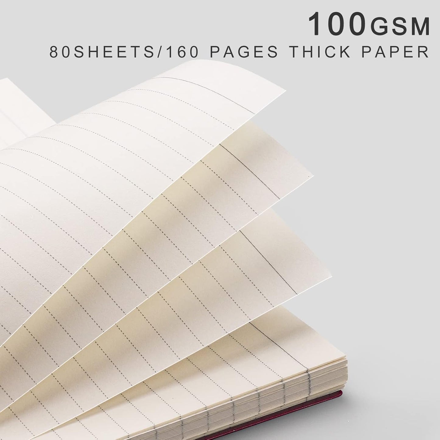 4 Pack Spiral Notebook College Ruled, 640 Pages 100 GSM Thick Paper, A5 Small Plastic Hardcover Lined Journals for Women Men Work School Writing, 5.7" X 8.22"