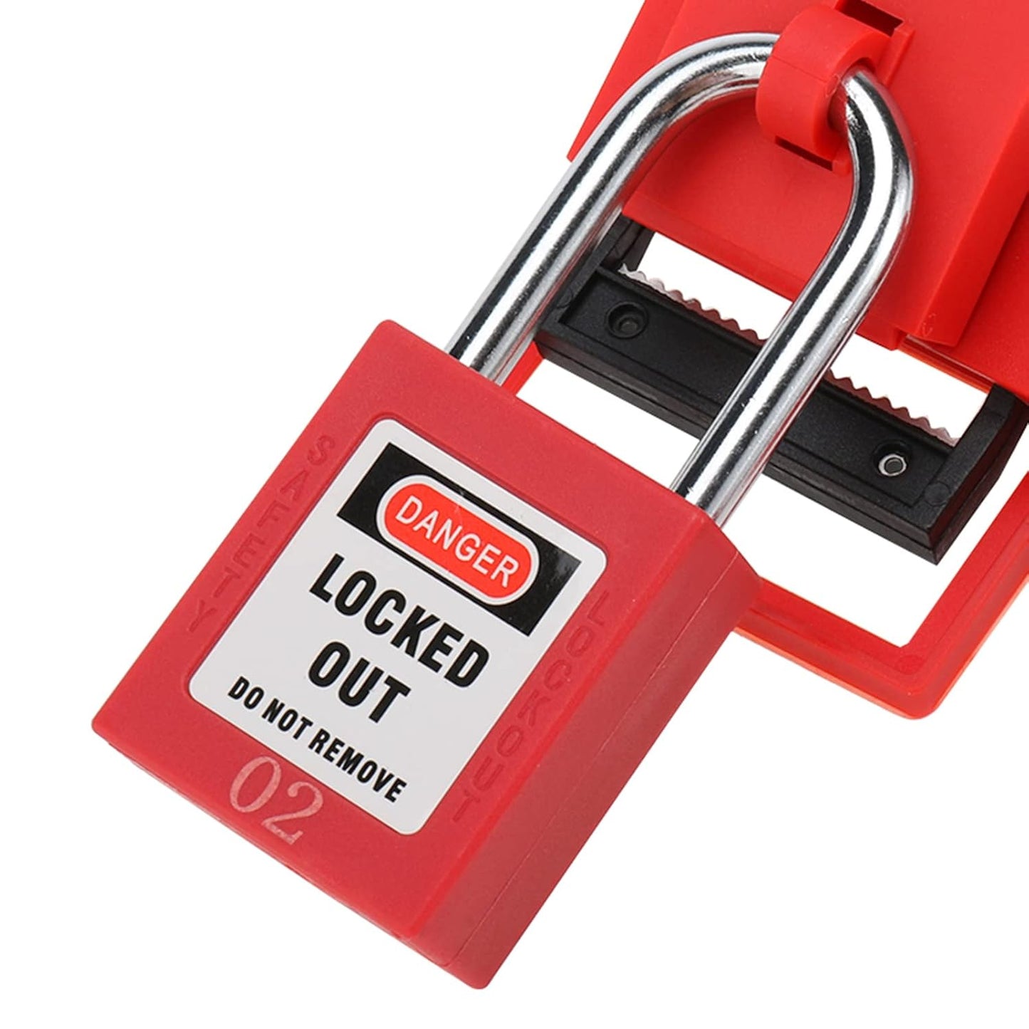 Lockout Tagout Safety Padlocks – Red Plastic Body, Stainless Steel Shackle, Keyed Alike, 2 Keys per Lock, Bulk 30/40 Packs, 2-Day Shipping Included