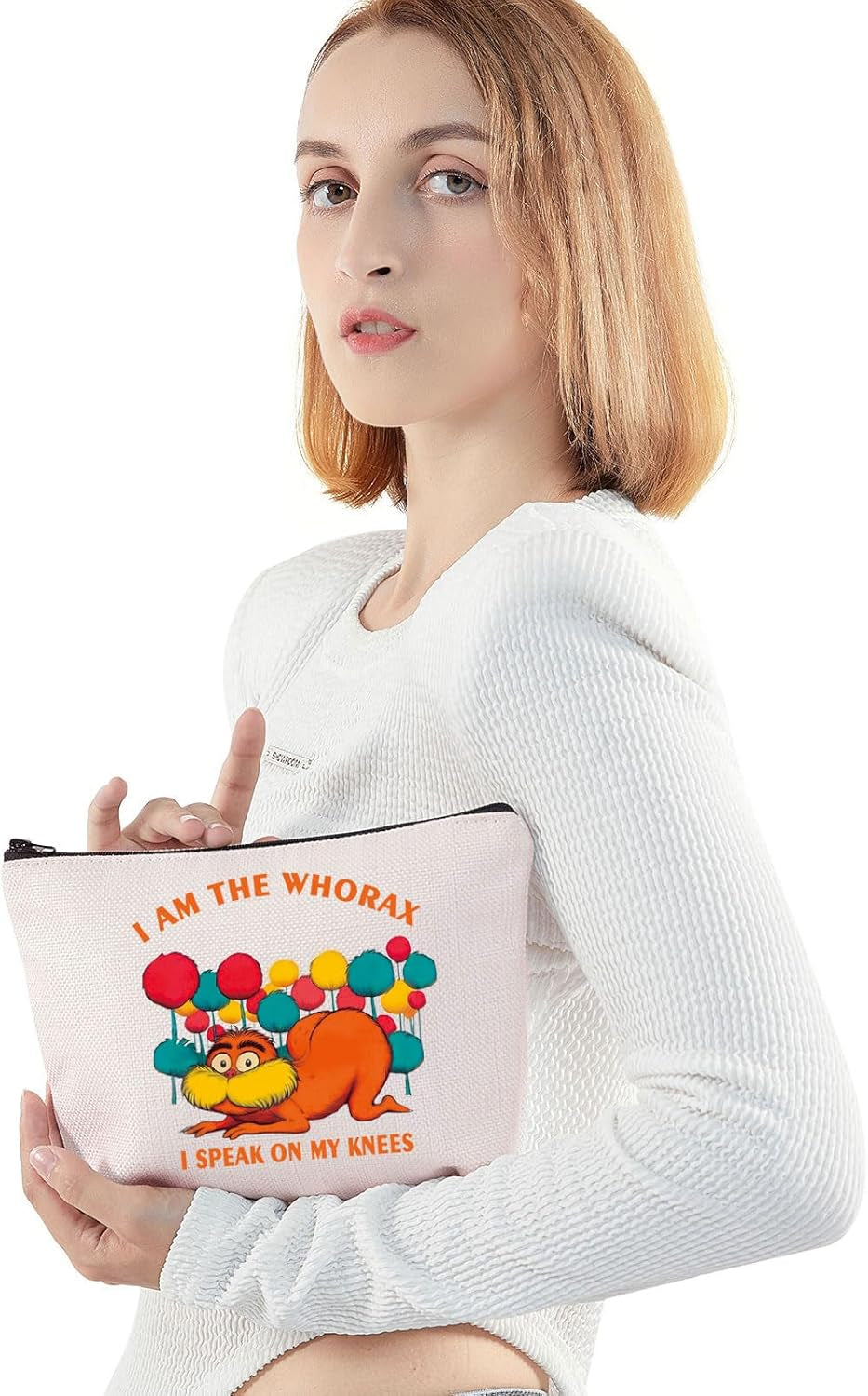 Book Lover Makeup Bag Book Character Gifts I Am the Whorax I Speak on My Knees Gifts, MY KNEES Mb, Fit
