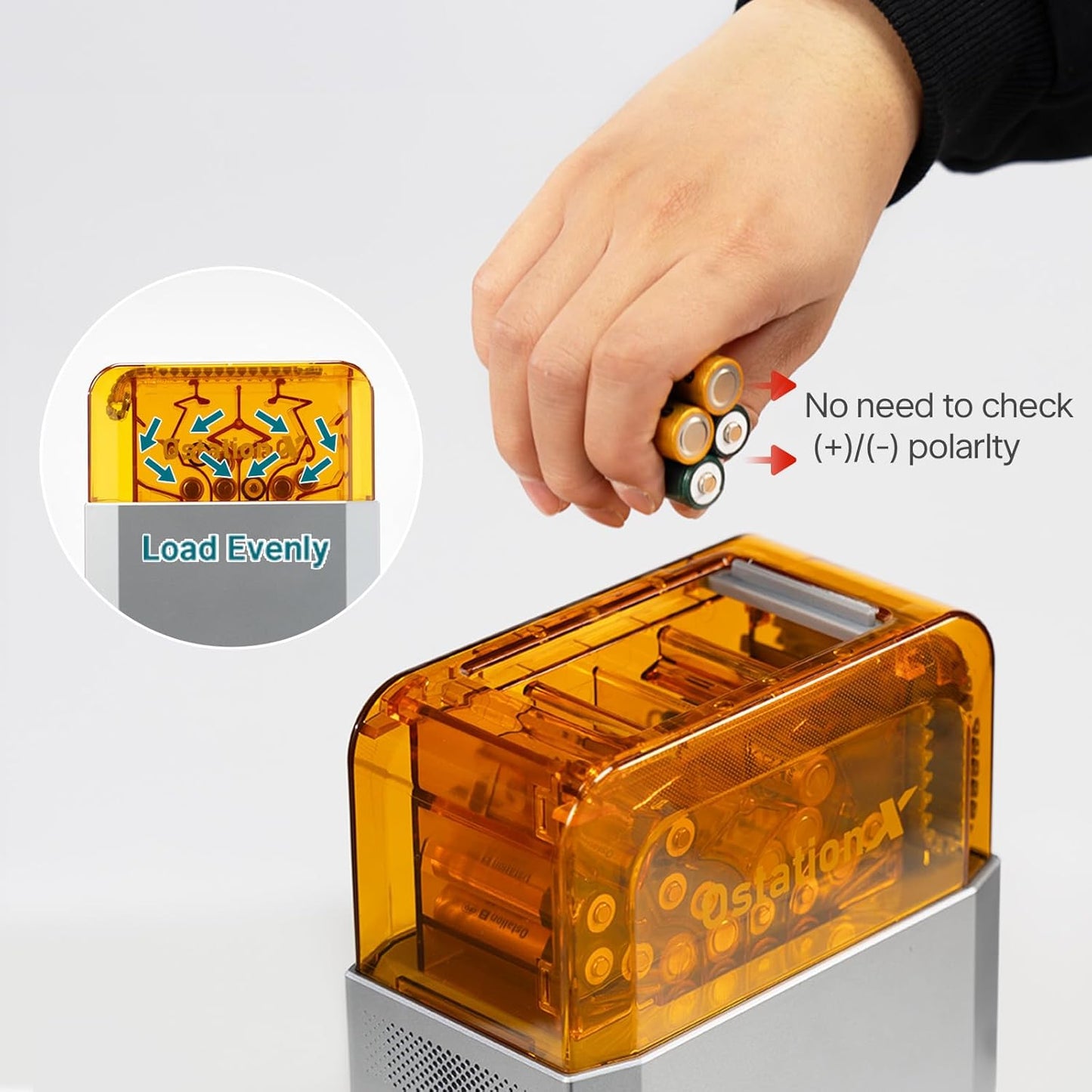 OLIGHT Ostation X Smart Battery Management System - 3-in-1 Automatic AA Rechargeable Battery Charger