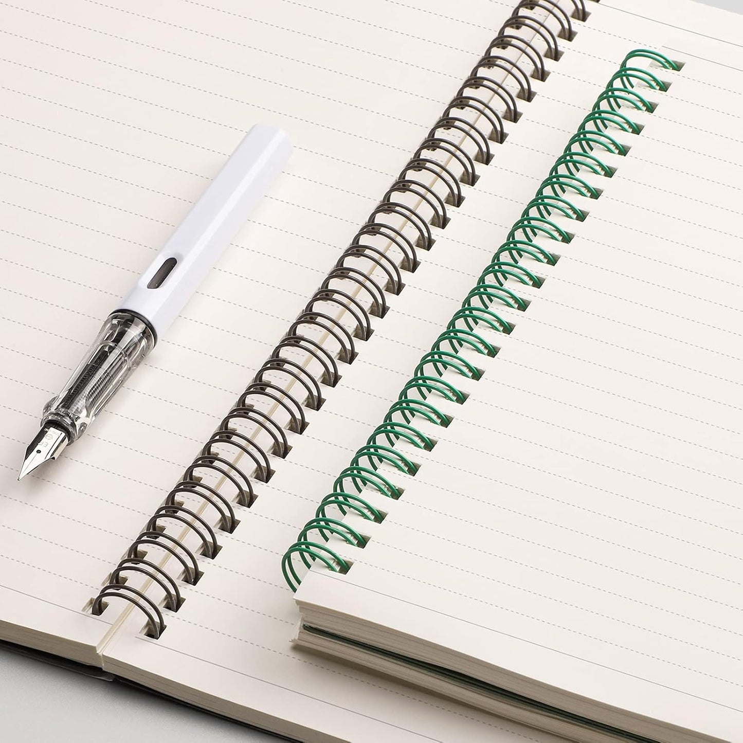 4 Pack Spiral Notebook College Ruled, 640 Pages 100 GSM Thick Paper, A5 Small Plastic Hardcover Lined Journals for Women Men Work School Writing, 5.7" X 8.22"