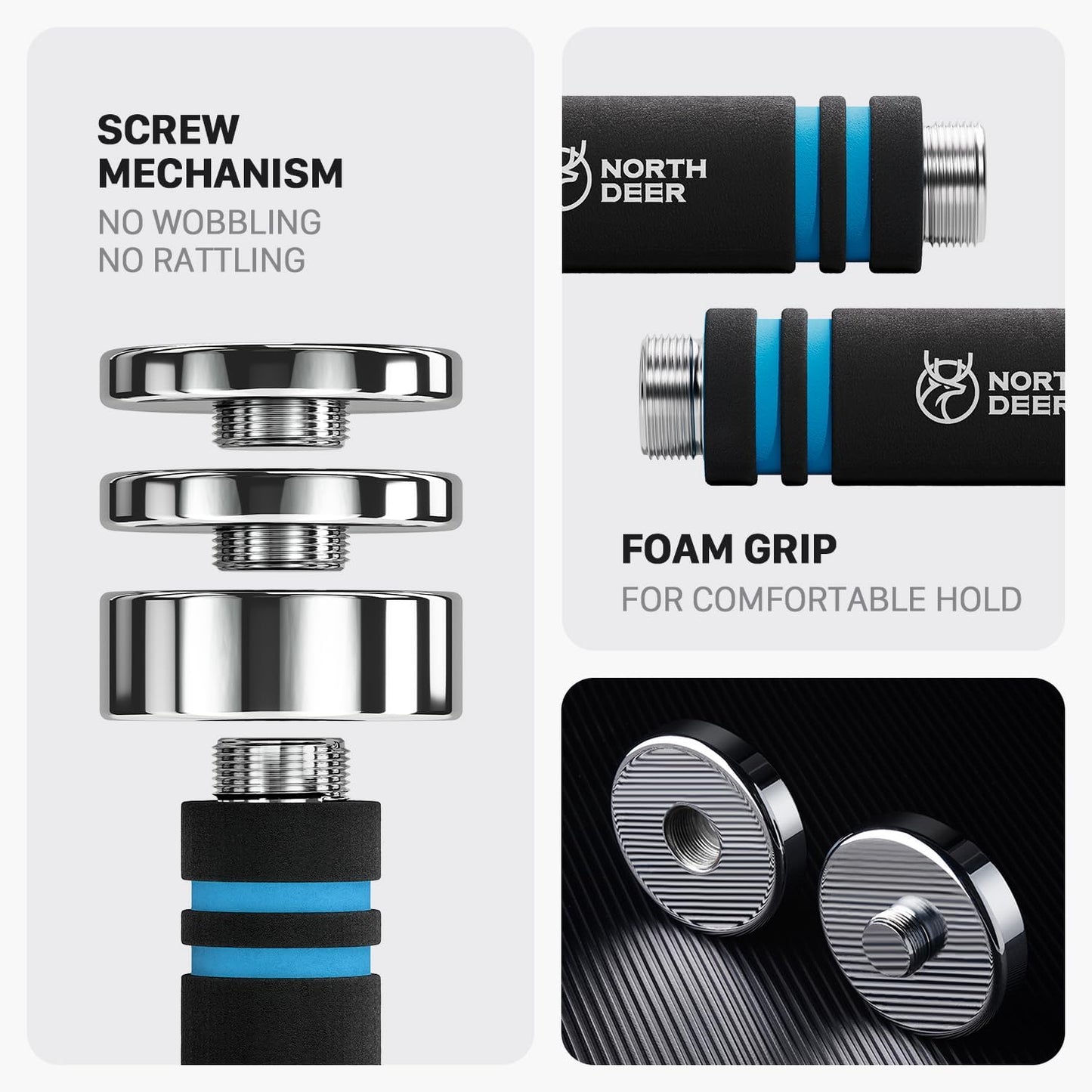 Steel Dumbbells – Ultracompact & Adjustable Chrome Dumbbells