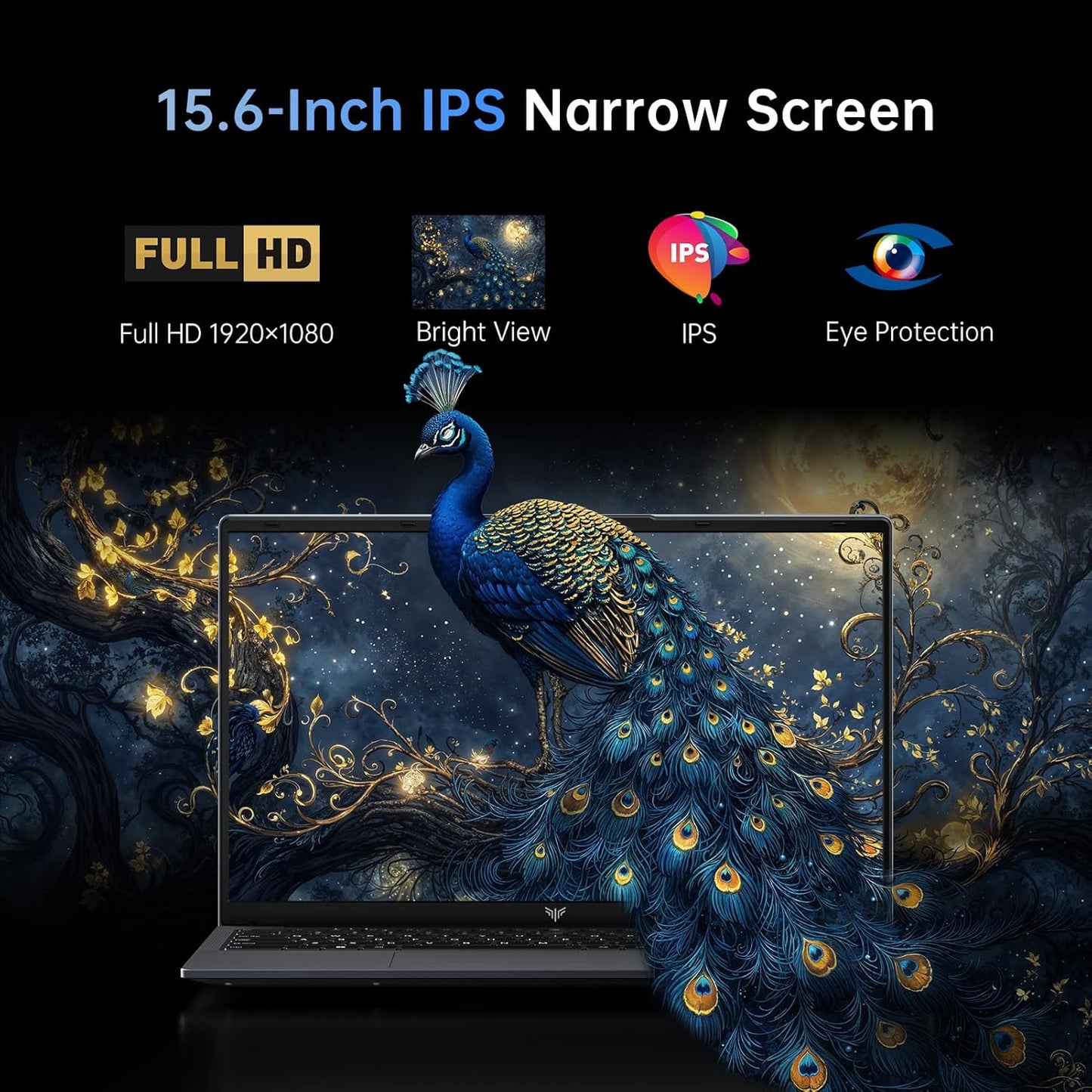 15.6" Laptop Computer with Processor(Up to 3.6Ghz), 16GB RAM 512GB SSD Laptop, Windows 11 Pro Traditional Laptops with FHD Screen, Webcam, Light&Thin, HDMI, Type-C, USB3.2