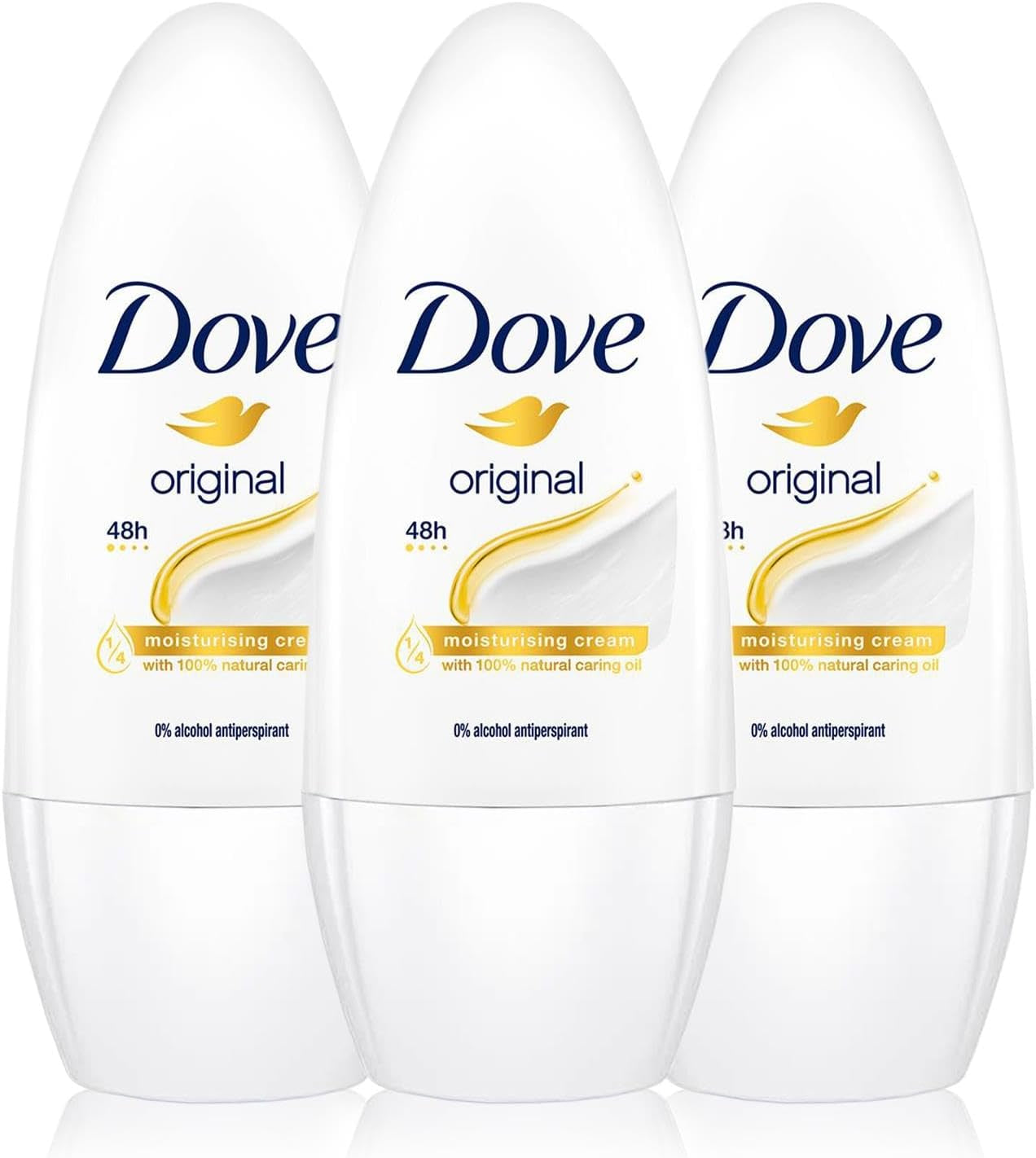 3X 50Ml Anti-Perspirant Roll-On Original