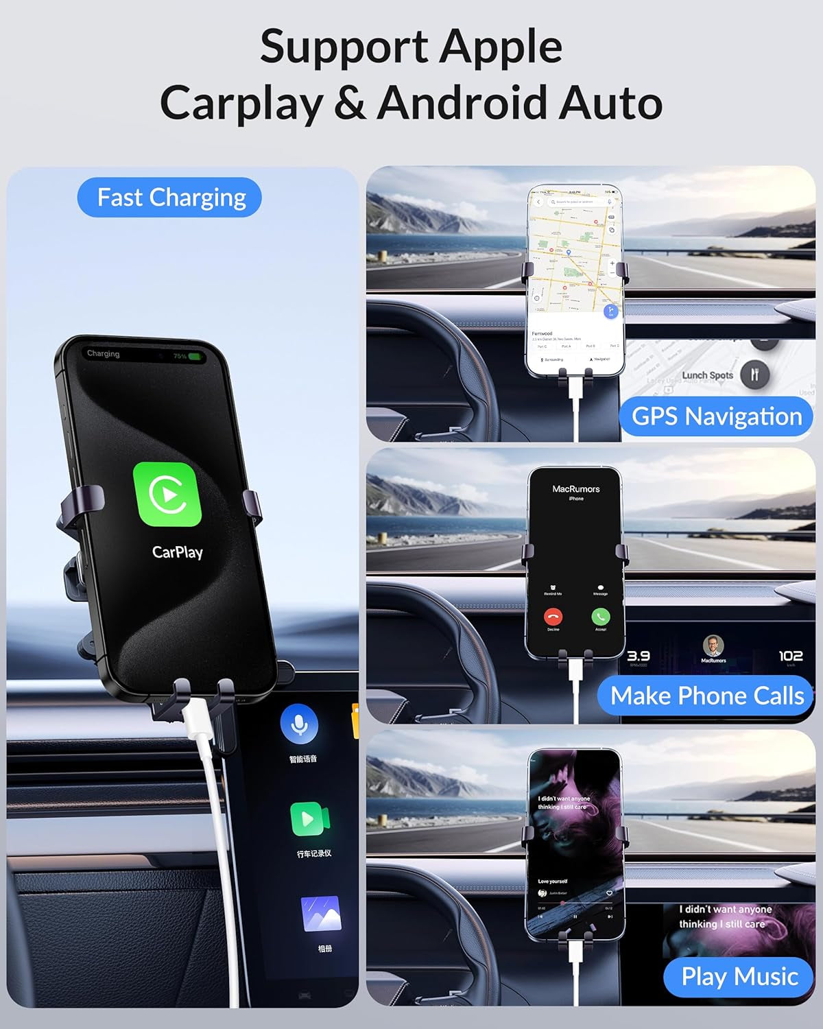Airpods 4 Charger USB a to USB C Cable for Airpods Pro 2Nd Gen, Airpods Max 2024, Wireless Earbuds USB C Cord, Car Carplay Cable for Iphone 15/16/16 Pro Max/Plus, Ipad Car Charger Cord Charging Cable