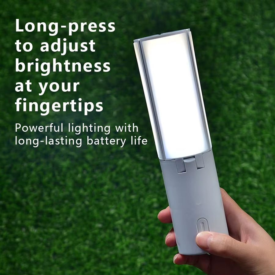 Folding Outdoor Camping Light Portable Lantern Rechargeable 3 Modes Dimmable for Outdoor Camping Tent Emergency Lighting