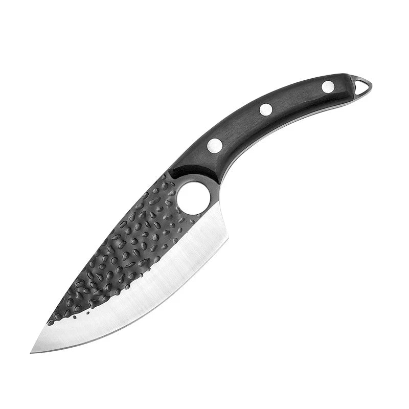 Professional Stainless Steel Boning Knife - Handmade Forged Chef's Knife for Meat, Fish & Outdoor Cooking