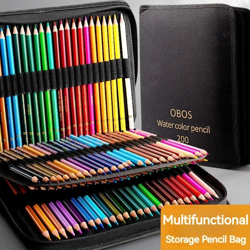 72/48 Colored Pencils Oil / Watercolor Color Pencils with Cloth Bag for Professional Drawing Sketching Art Supplies