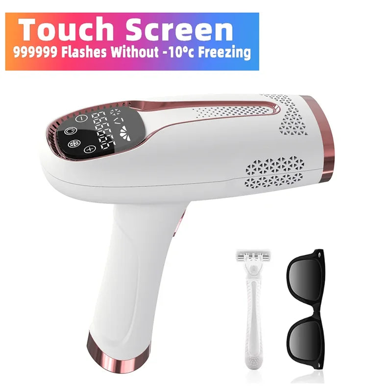 All-in-One IPL Laser Hair Removal & Grooming Device – Permanent Epilator, Shaver & Hair Straightener