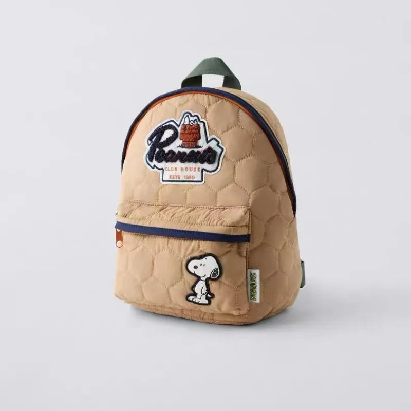 2025 Snoopy & Peanuts Cartoon Kids Backpack – Kindergarten School Bag for Boys & Girls Ages 3-6