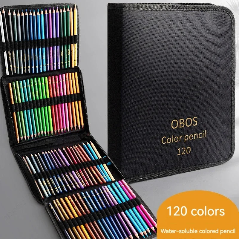 72/48 Colored Pencils Oil / Watercolor Color Pencils with Cloth Bag for Professional Drawing Sketching Art Supplies