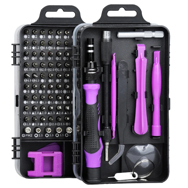115-in-1 Precision Magnetic Screwdriver Set - Multi-Tool Kit with 98 Bits for Computer & Phone Repair