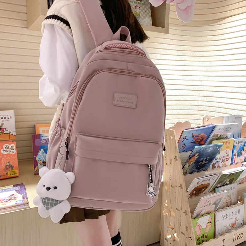 KawaiiTrend™ High-Capacity Laptop Backpack – Waterproof School Bag for Teens & Adults