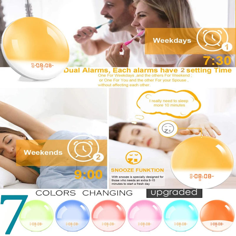 Canadian Jungle Natural Dawn Light Alarm Clock for Sunrise Therapy
