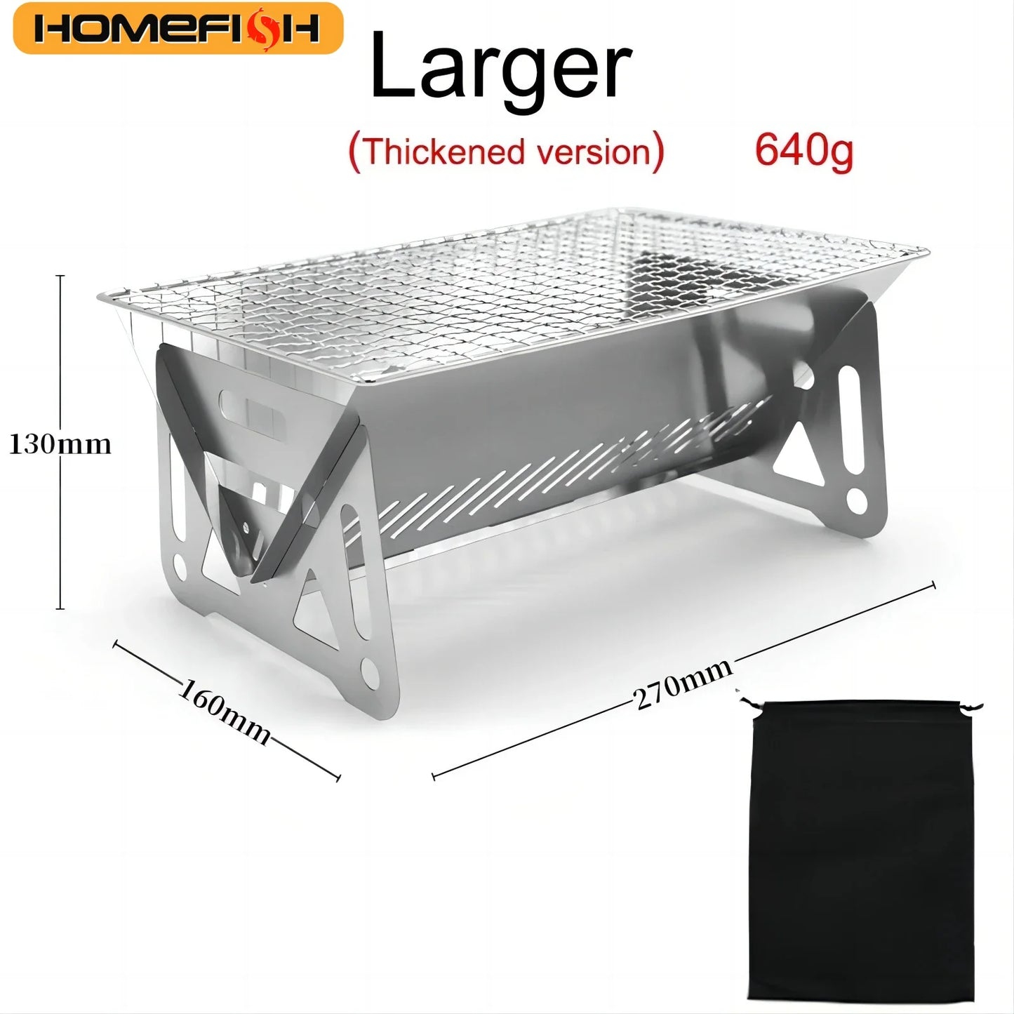 CampMaster Multi-Function Stainless Steel BBQ Grill & Firewood Stove – Portable Outdoor Grill Rack for Camping, Picnics & Tailgating