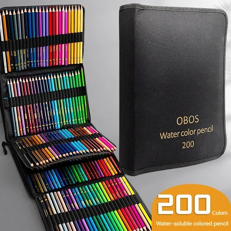 72/48 Colored Pencils Oil / Watercolor Color Pencils with Cloth Bag for Professional Drawing Sketching Art Supplies