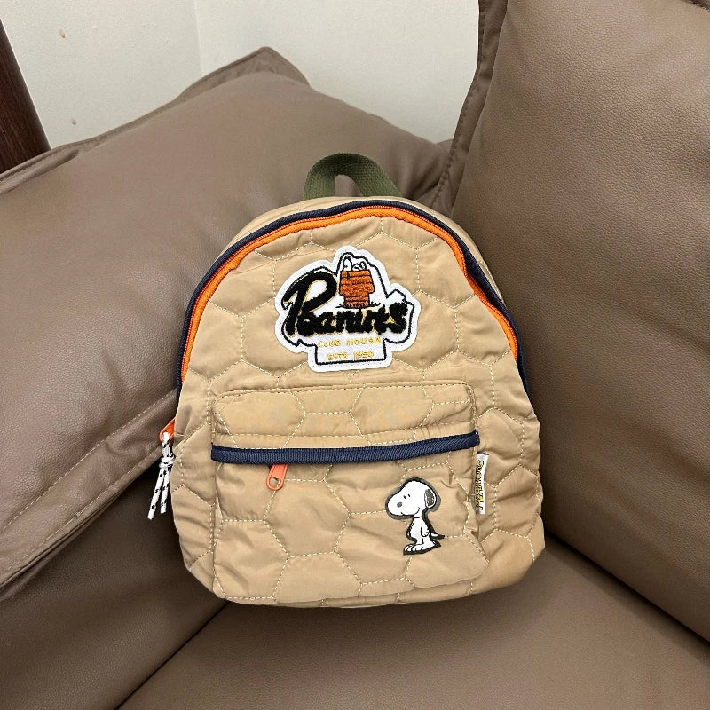 2025 Snoopy & Peanuts Cartoon Kids Backpack – Kindergarten School Bag for Boys & Girls Ages 3-6