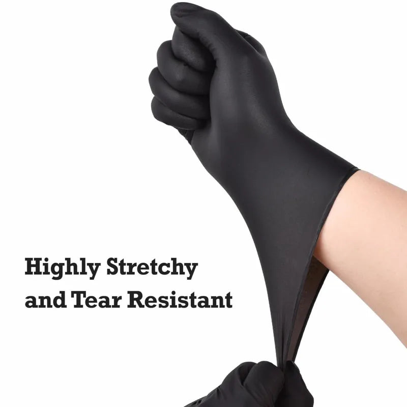 Canadian Shield Industrial Black Nitrile Gloves - Heavy-Duty Professional Protection