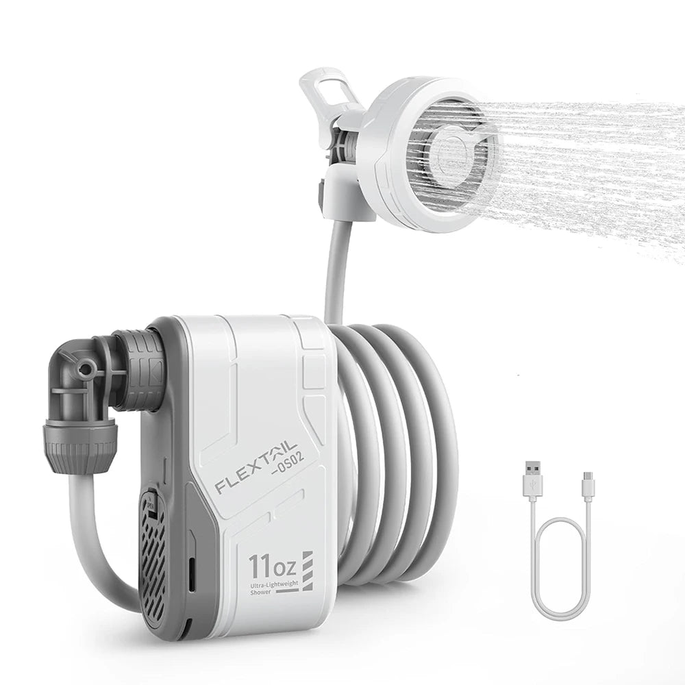 FLEXTAIL Portable Electric Shower Pump - IPX7 Waterproof Outdoor Camping Shower System