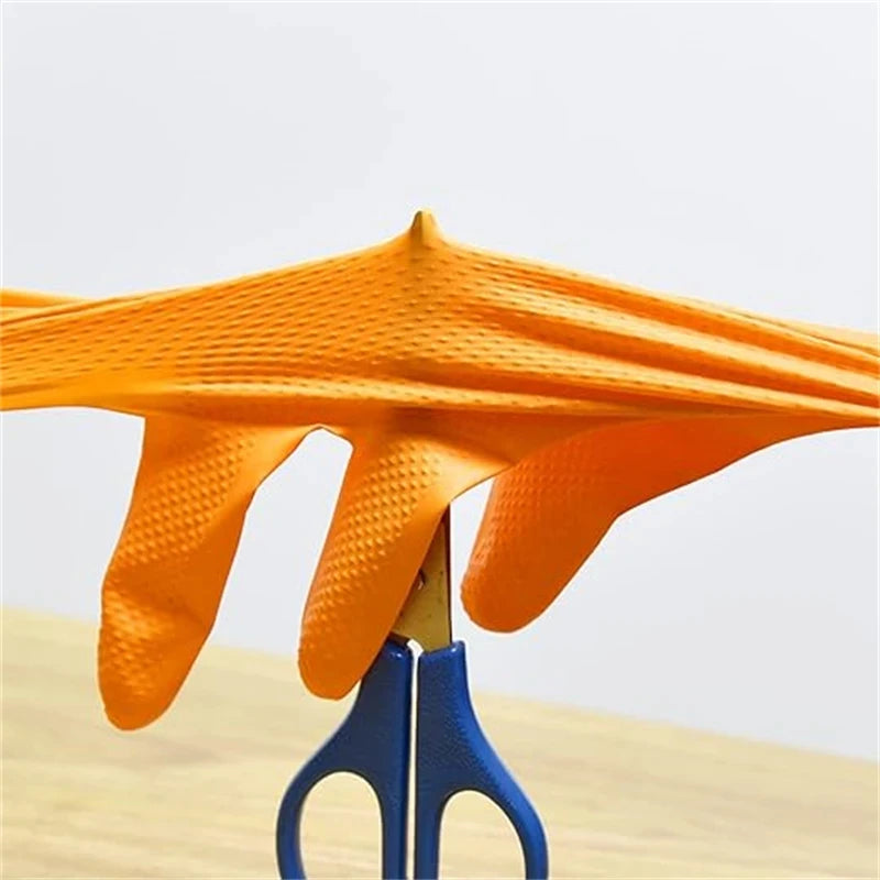 Canadian Shield Heavy-Duty Industrial Nitrile Gloves - 8MIL Diamond Grip Technology