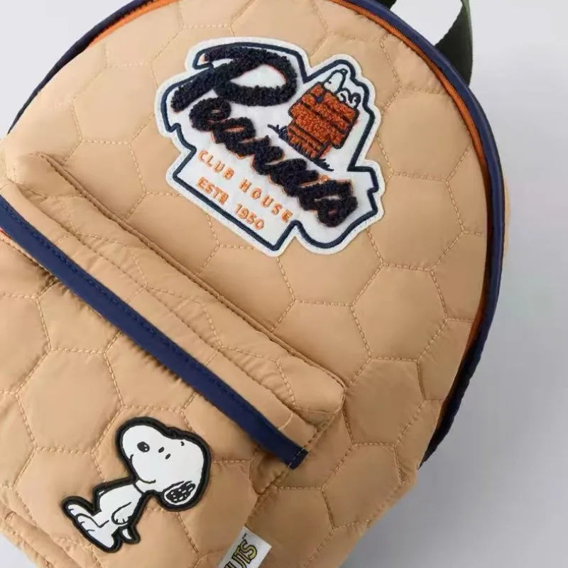 2025 Snoopy & Peanuts Cartoon Kids Backpack – Kindergarten School Bag for Boys & Girls Ages 3-6