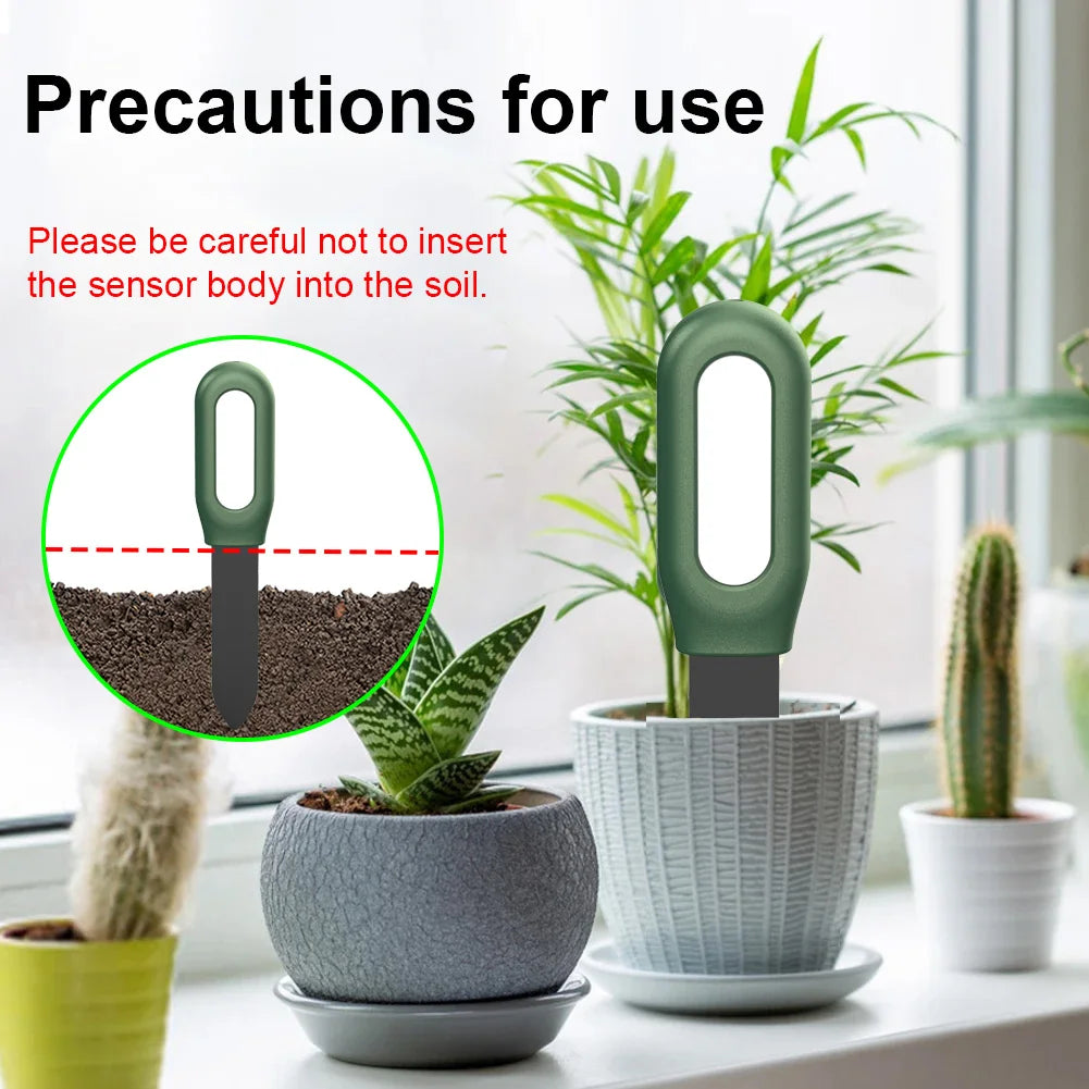 Haozee Smart Zigbee Soil Monitor - WiFi Plant Care System with Temperature & Humidity Detection for Garden Automation
