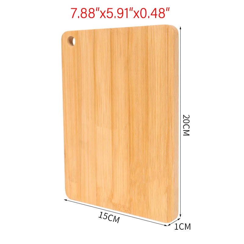 Premium Bamboo Wooden Cutting Board - Thickened Kitchen Chopping Board for Meat, Vegetables & Fruit Preparation