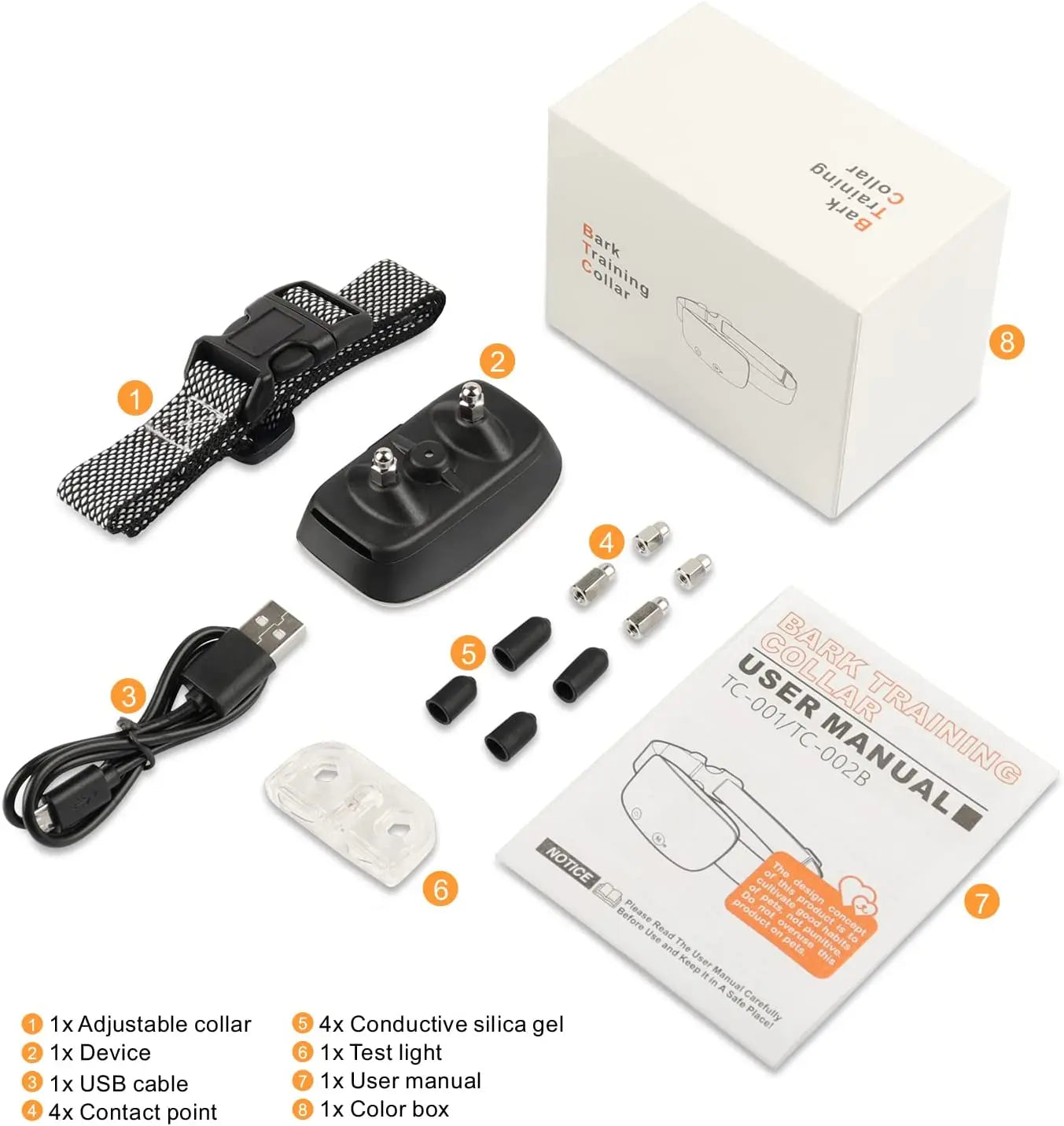 Automatic Anti Barking Dog Collar – Rechargeable, Waterproof & Smart Bark Stopper