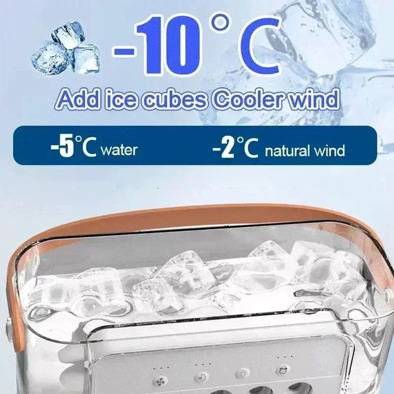 3-in-1 Multifunction Air Conditioner- Humidifying Fan with LED Mood Light