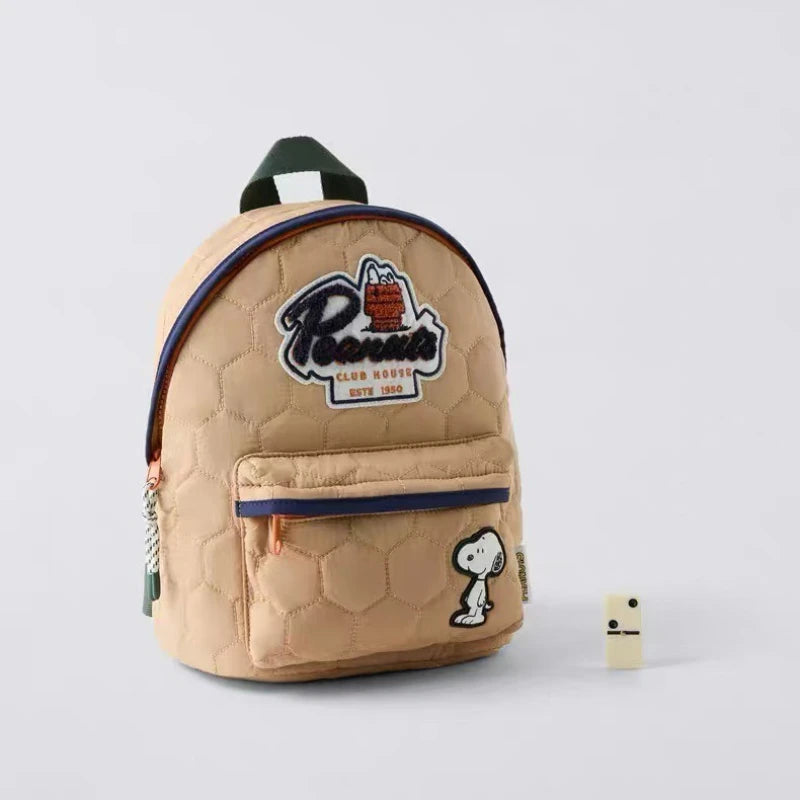 2025 Snoopy & Peanuts Cartoon Kids Backpack – Kindergarten School Bag for Boys & Girls Ages 3-6