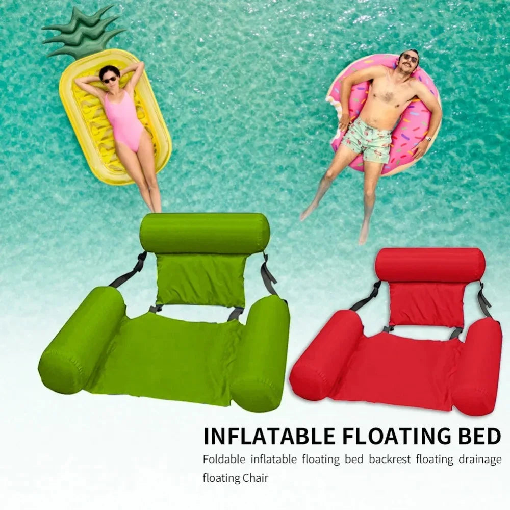 New Inflatable Mattresses Water Swimming Pool Accessories Hammock Lounge Chairs Pool Float Water Sports Toys Float Mat Pool Toys