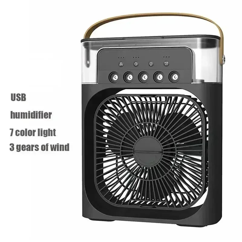 3-in-1 Multifunction Air Conditioner- Humidifying Fan with LED Mood Light