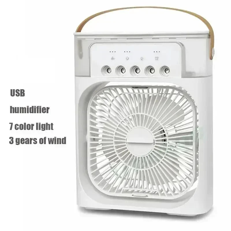 3-in-1 Multifunction Air Conditioner- Humidifying Fan with LED Mood Light