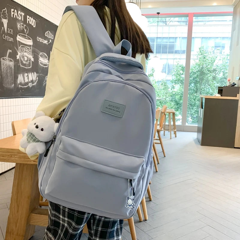 KawaiiTrend™ High-Capacity Laptop Backpack – Waterproof School Bag for Teens & Adults